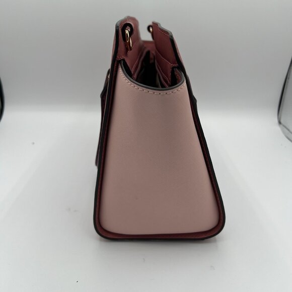 Michael Kors Selma Leather Satchel – Two-Tone Blush & Rose - Picture 5 of 10